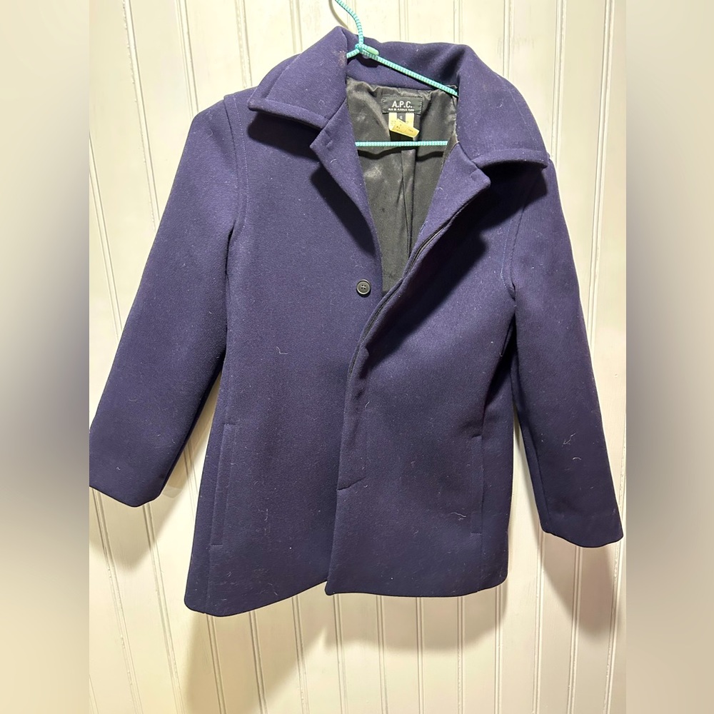 Gorgeous APC Navy Wool Pea Coat